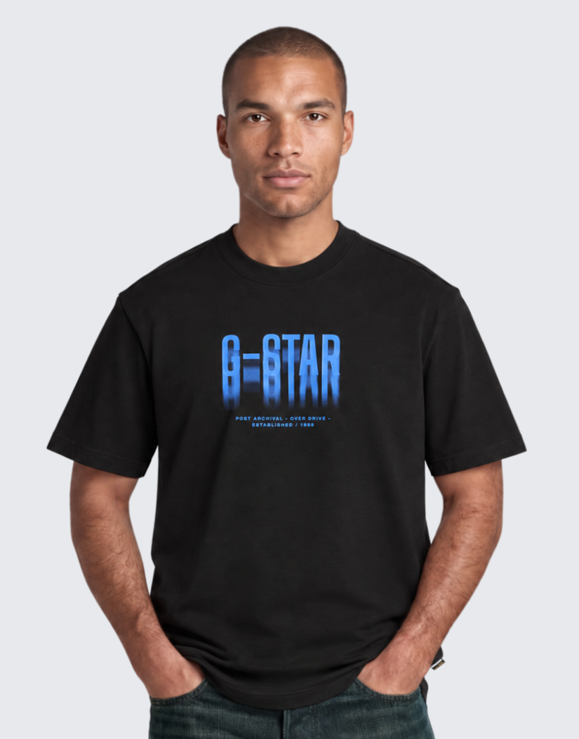 G-Star Raw Fade Graphic Short Sleeve T-Shirt Dark Black