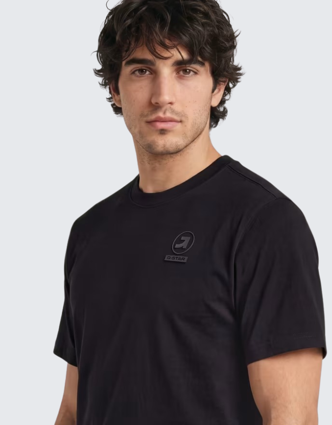 G-Star Raw Logo Short Sleeve T-Shirt Dark Black