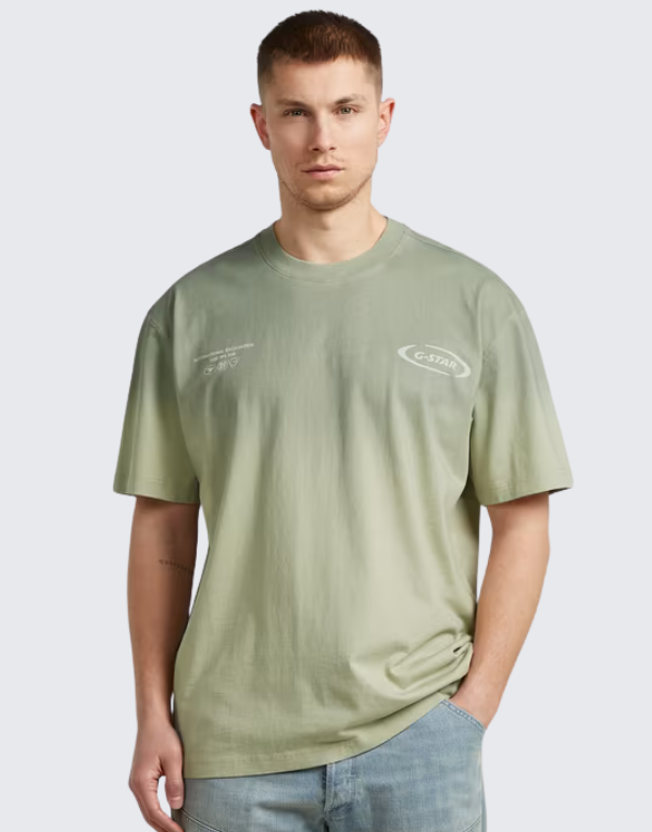 G-Star Raw Sprayed Relaxed Logo Short Sleeve T-Shirt Kit It Orphus Spray