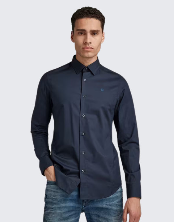 G-Star Raw Super Slim Long Sleeve Shirt For Men