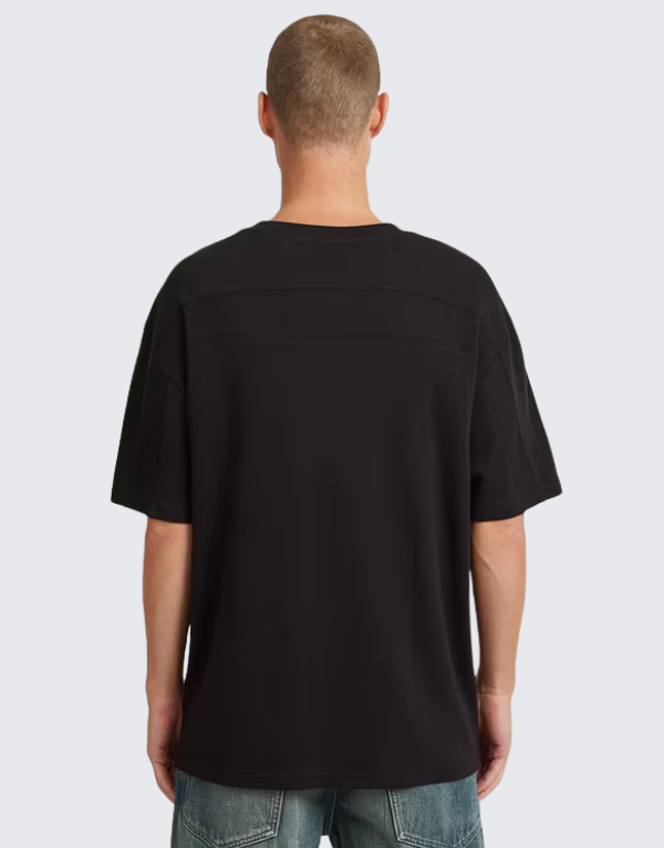 G-Star Rib Insert Relaxed Short Sleeve T-Shirt Dark Black Men