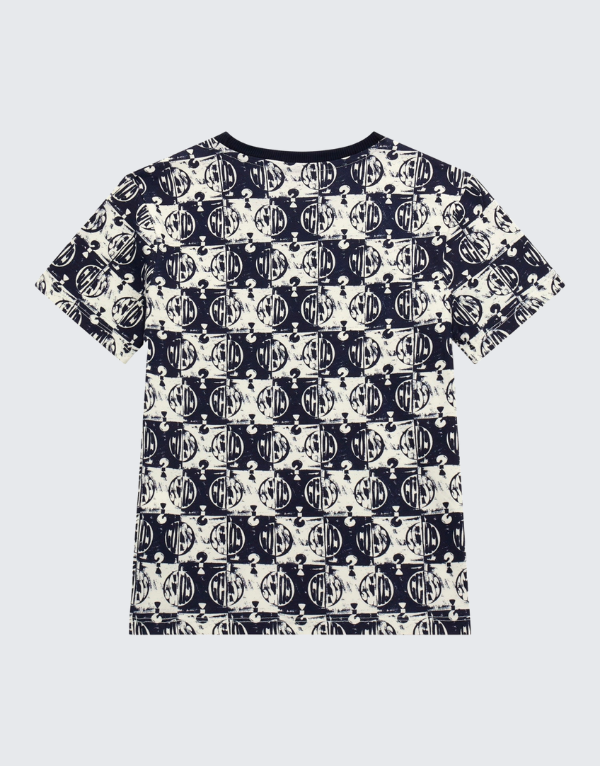 Guess 7B Short Sleeve T-Shirt In Black Multi Kids