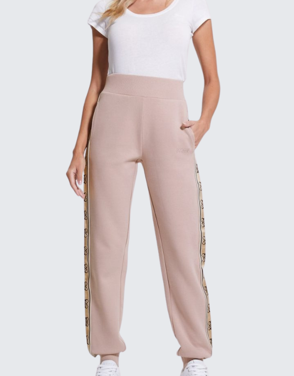 Guess Ladies Britney Jogger Pants In Dark Brown Women