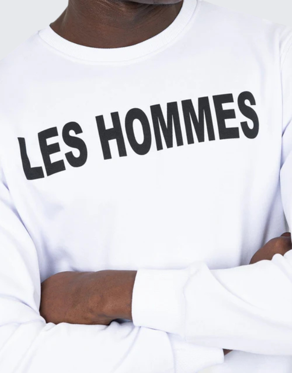 Les Hommes Font Sweater White Men