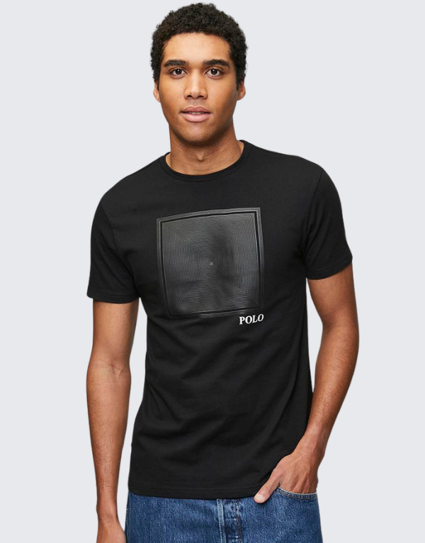 Polo Block Short Sleeve T-Shirt Black Men