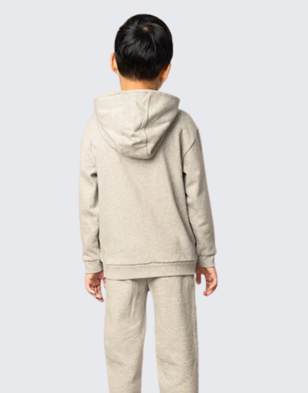 Polo Boys Gavin Zip-Through Hoodie In Grey Kids