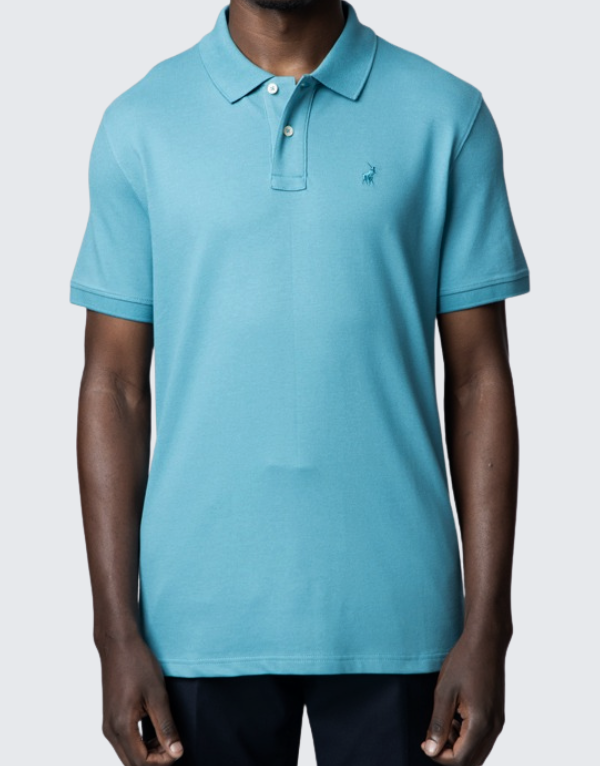 Polo Essential Short Sleeve Golfer Turquoise Men