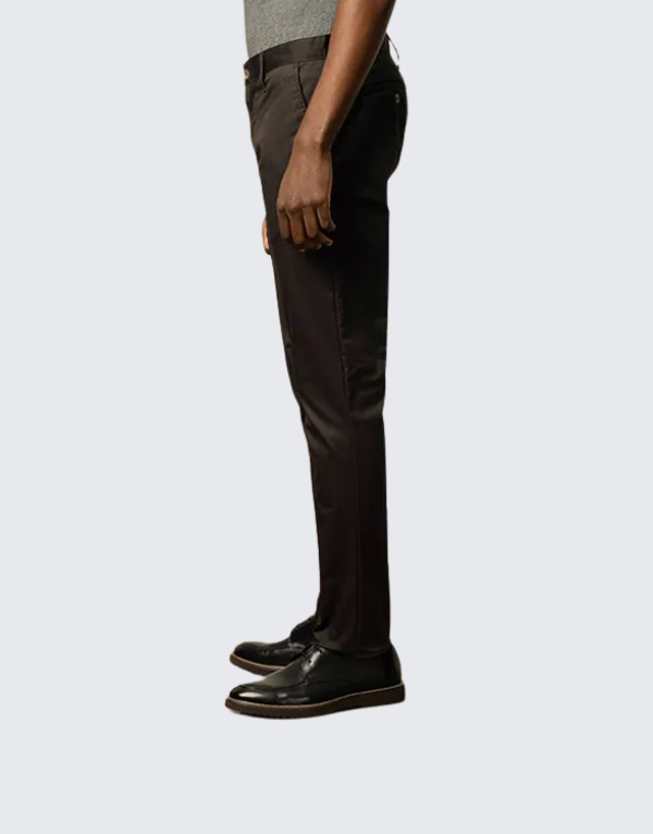 Polo Essential Slim Leg Chino Pants In Chocolate
