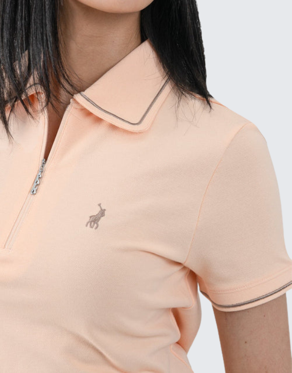 Polo Julia Golfer Dress In Pale Peach Womens