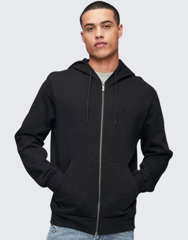 Polo Men's Essential Fleece Hoodie Black Men