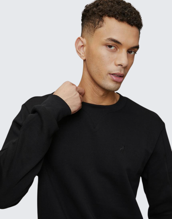 Polo Men's Essential Fleece Sweater Black Men