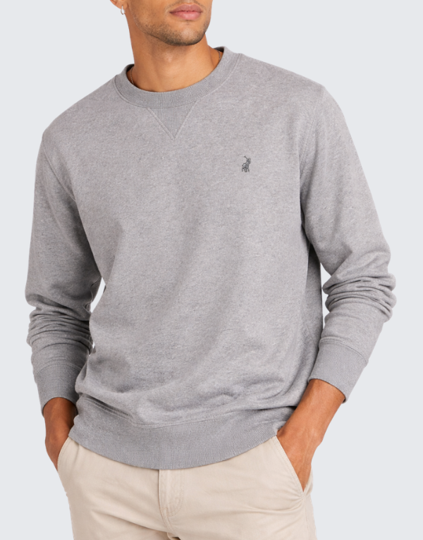 Polo Men's Essential Fleece Sweater Grey Men