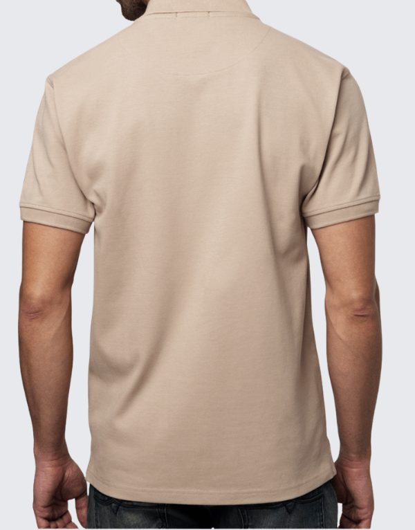 Polo Men's Essential Short Sleeve Golfer Taupe Men