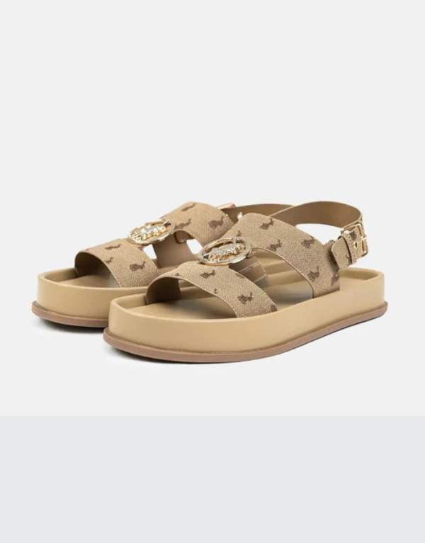 Polo Moulded Trim Sandal Stone Women