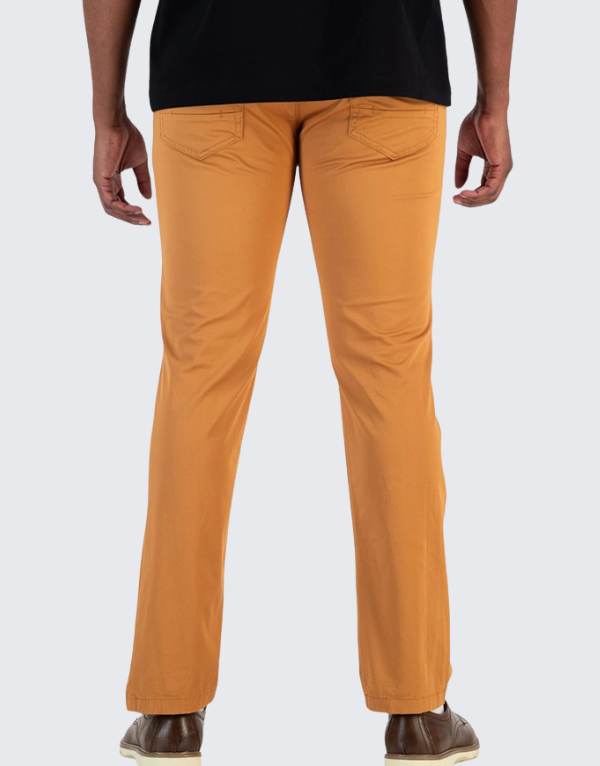 Polo Overdyed Twill Five Pocket Pants In Camel Men