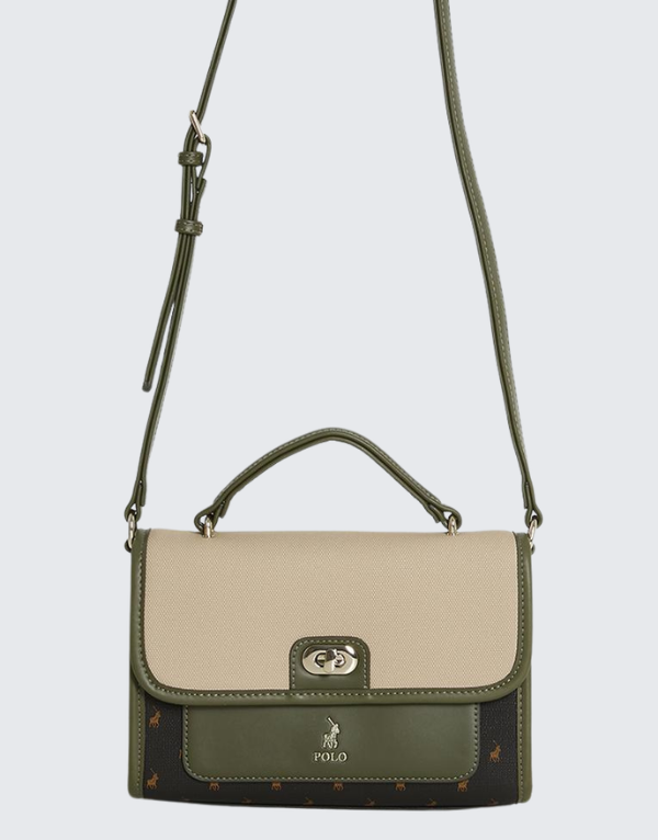 Polo Palma Flapover Sling Bag Olive Women