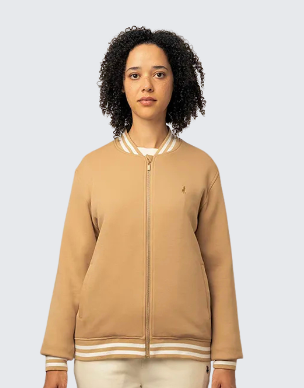 POLO ROBYN BOMBER JACKET IN CAMEL Women