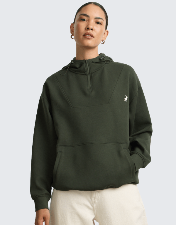 Polo Robyn Long Sleeve Track T-Shirt Olive Women