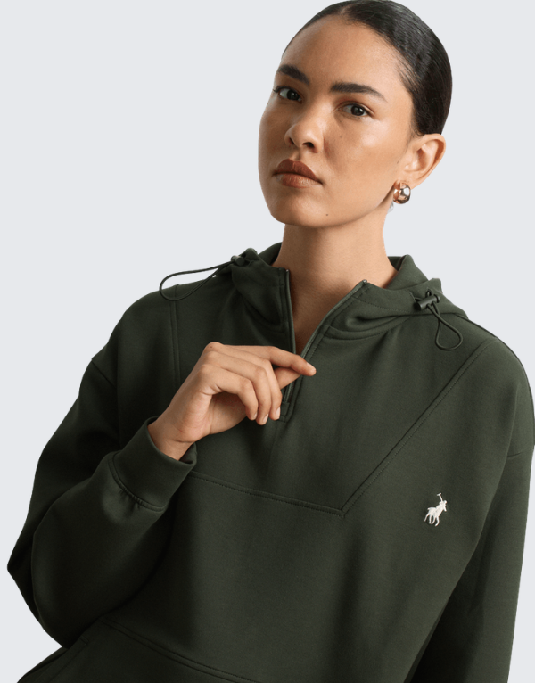 Polo Robyn Long Sleeve Track T-Shirt Olive Women