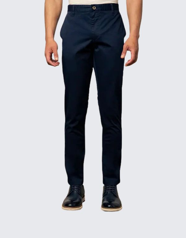 Polo Venice Slim Fit Chino Pants In Navy Men