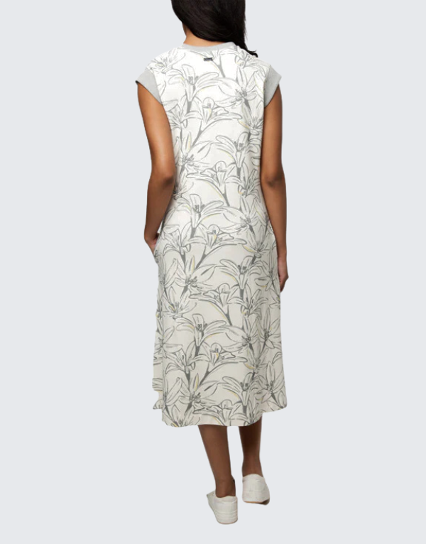 Polo Zyanda Sleeveless Floral Dress In Off White Women