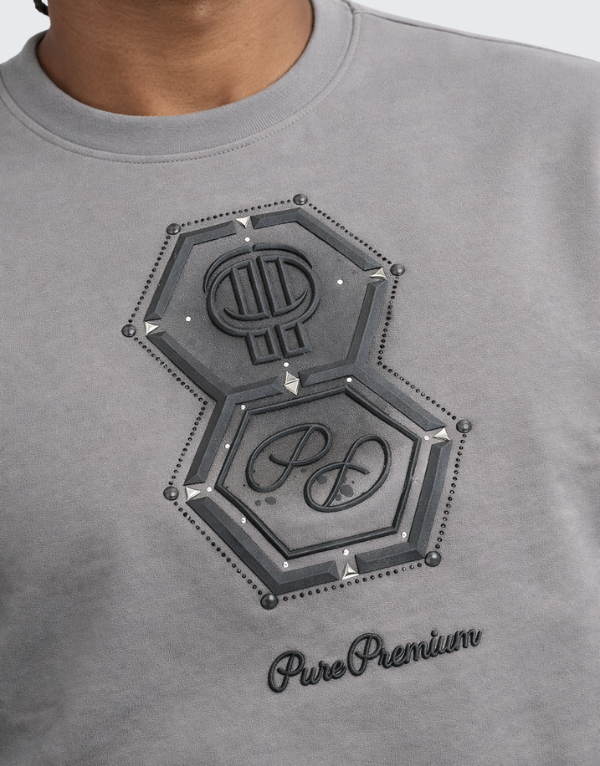 Pure Premium Amico Sweater Deep Grey Men