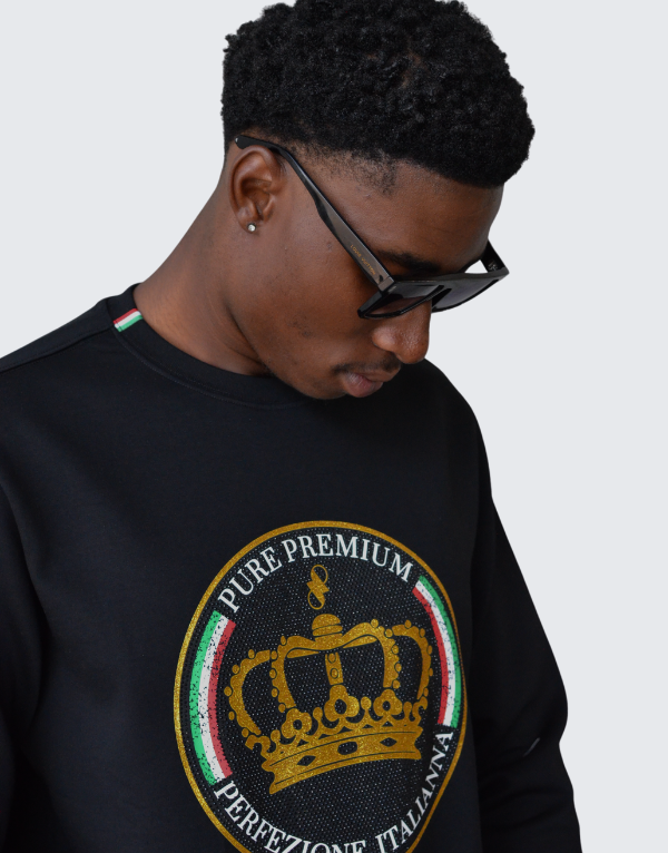 Pure Premium Arezzo Sweater In Black Mens