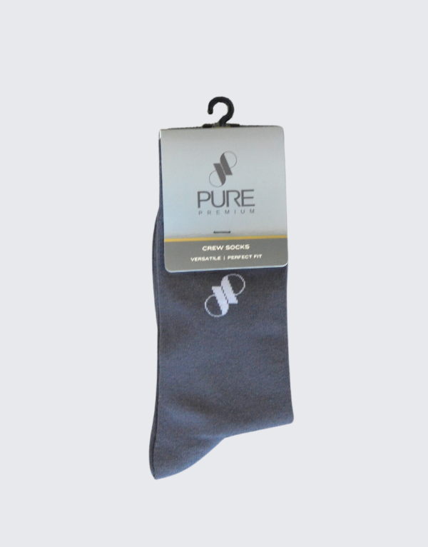 Pure Premium Basic Socks Dark Grey Men