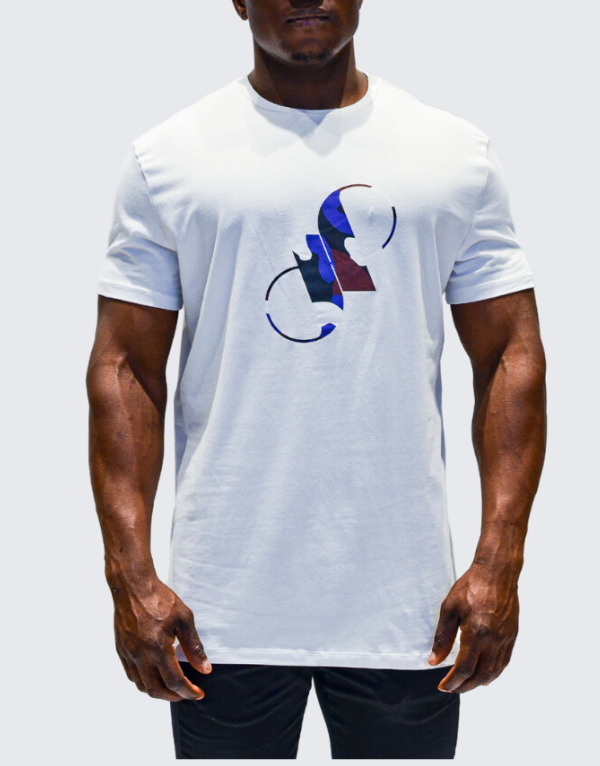 Pure Premium Camo Logo Short Sleeve T-Shirt White Men