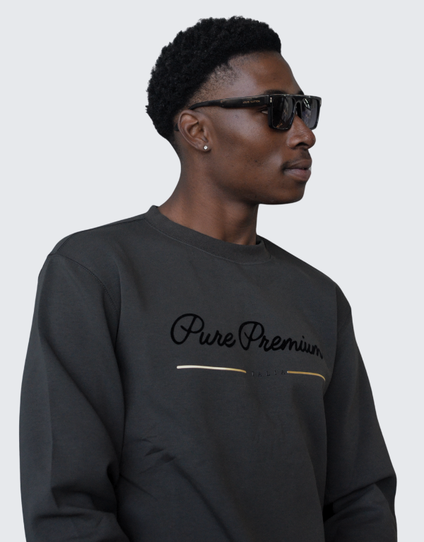 Pure Premium Caroza Sweater In Dark Grey Men