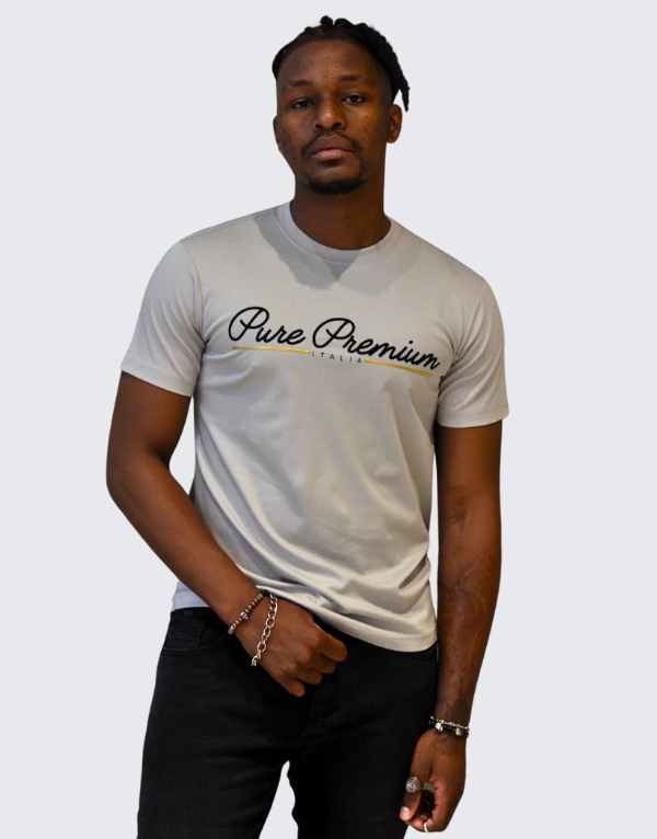 Pure Premium Caroza T-Shirt Light Grey Men