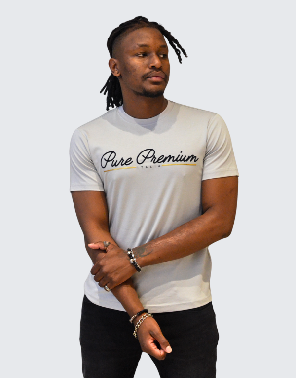 Pure Premium Caroza T-Shirt Light Grey Men