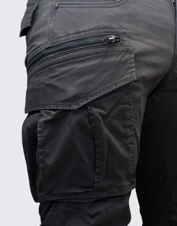 Pure Premium Clive Cargo Pants In Grey Men