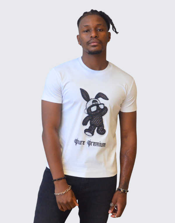 Pure Premium Coniglio Short Sleeve T-Shirt White Men