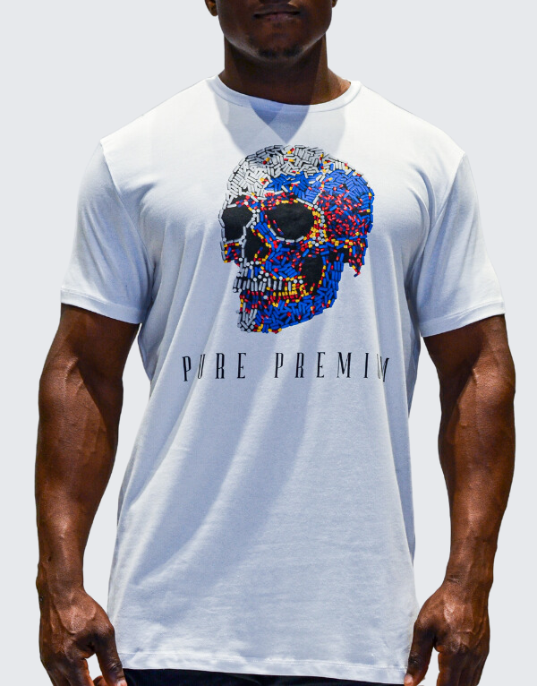 Pure Premium Dementia Short Sleeve T-Shirt White Men