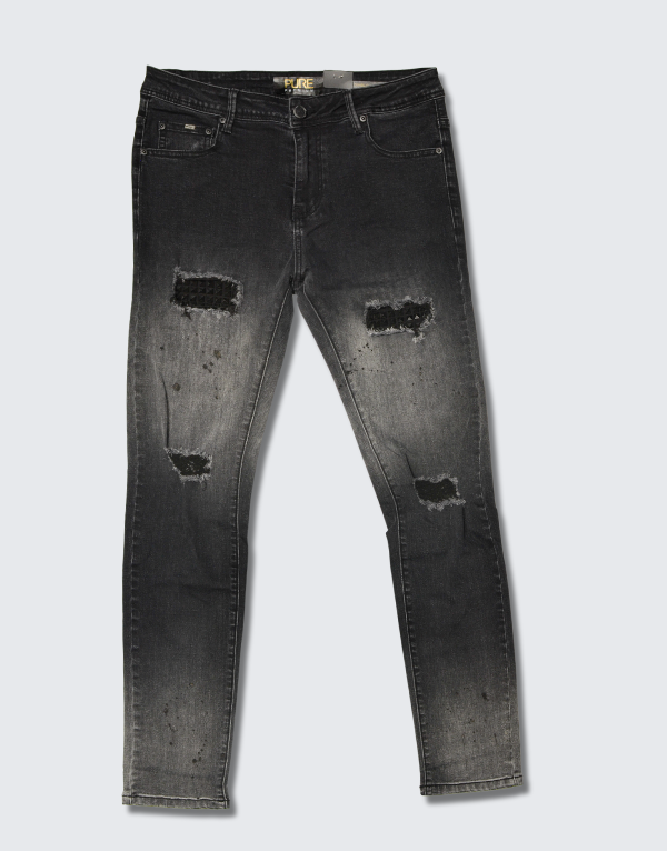 Pure Premium Diablo Skinny Jeans Black Men