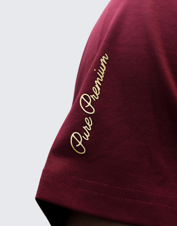 Pure Premium Ferreti T-Shirt In Burgundy Men