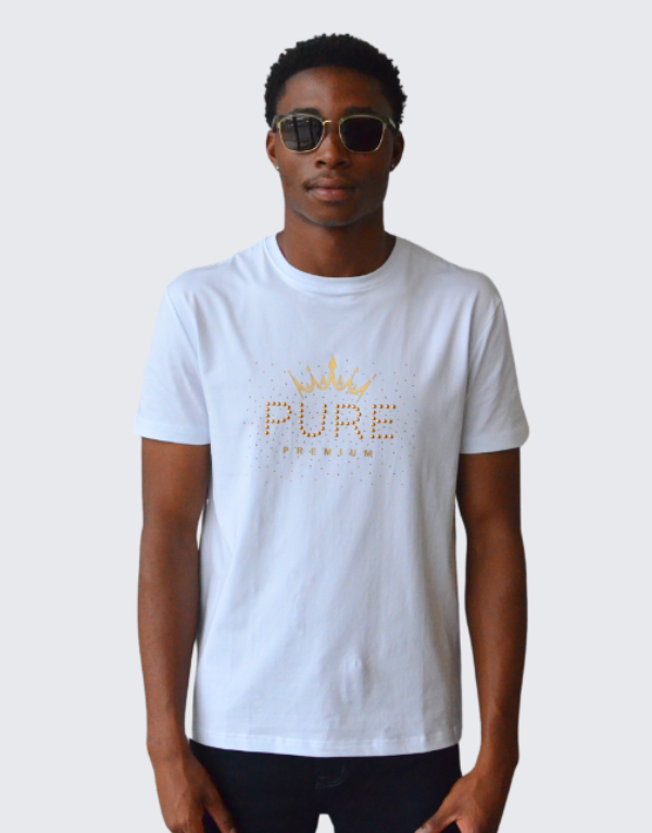 Pure Premium Galaxian T-Shirt In White Mens