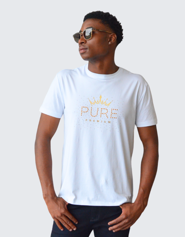 Pure Premium Galaxian T-Shirt In White Mens