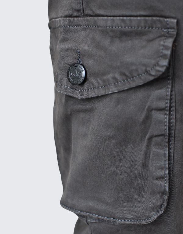 Pure Premium Gentrix Cargo Pants In Grey