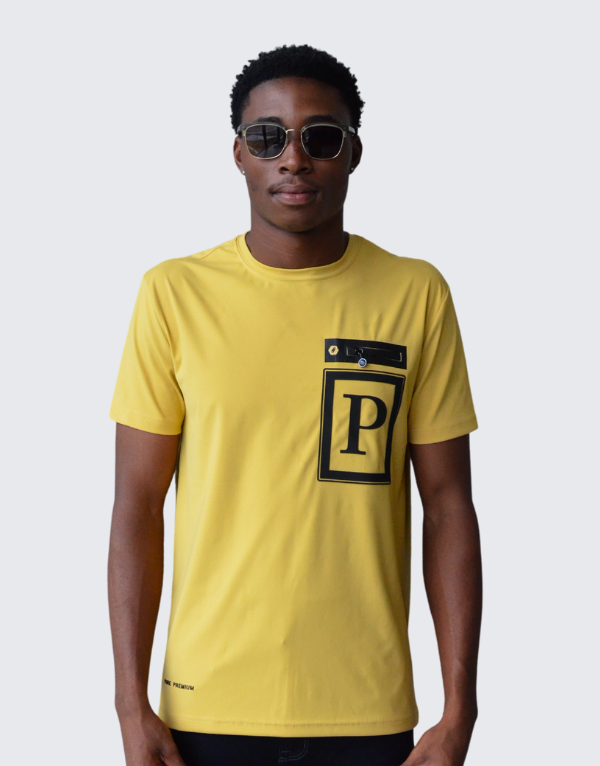 Pure Premium Gubio T-Shirt In Yellow Mens