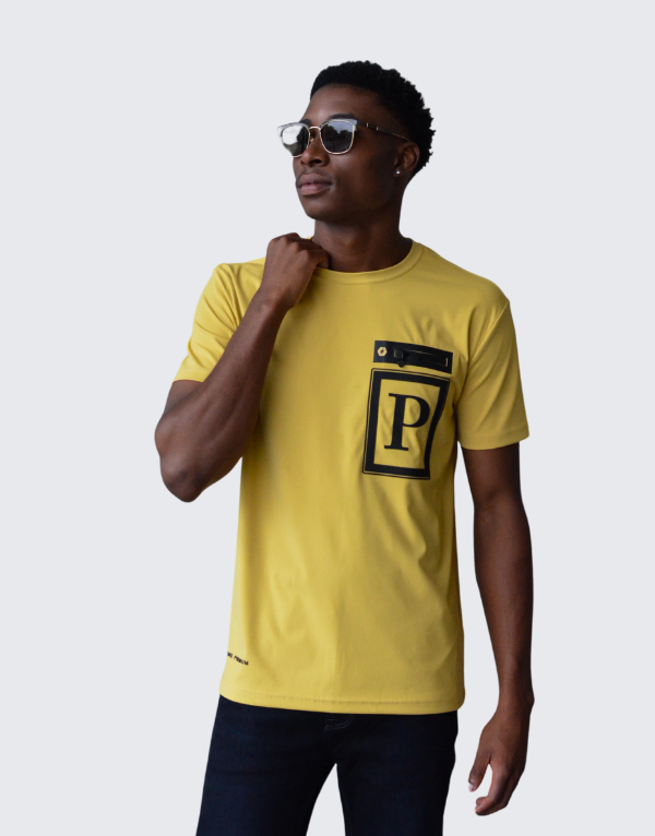 Pure Premium Gubio T-Shirt In Yellow Mens