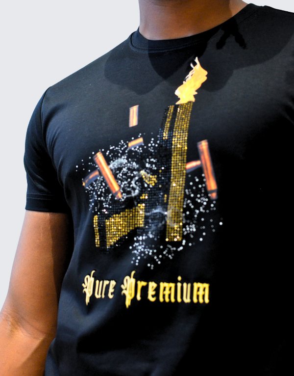 Pure Premium Gunt T-Shirt Black Men