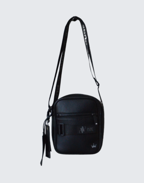 Pure Premium Large Man Bag In Black