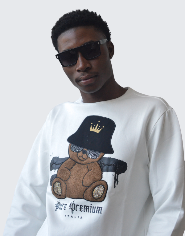 Pure Premium Namek Sweater In White Men