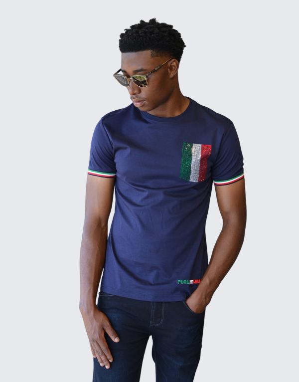Pure Premium Sicily T-Shirt Navy