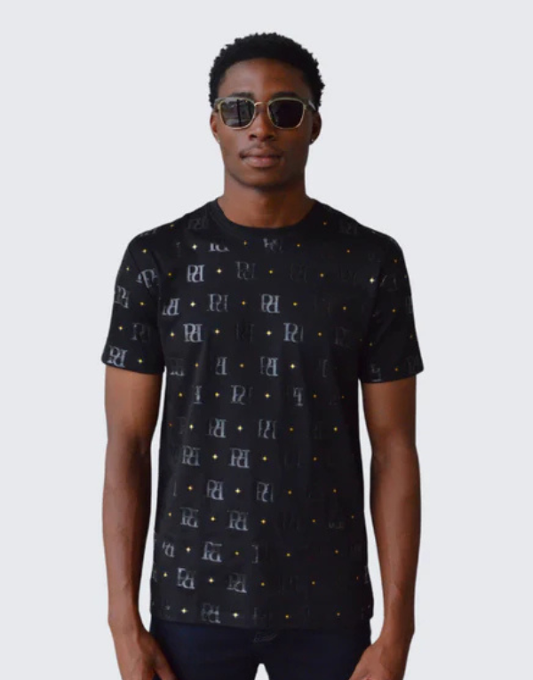 Pure Premium Spika T-Shirt In Black Mens