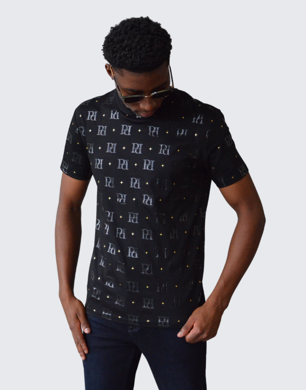 Pure Premium Spika T-Shirt In Black Mens
