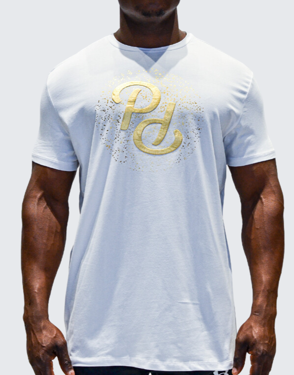 Pure Premium Splatters Short Sleeve T-Shirt White Men