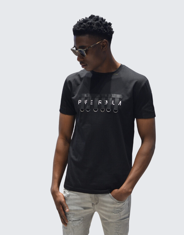 Pure Premium Strapin T-Shirt Black Men